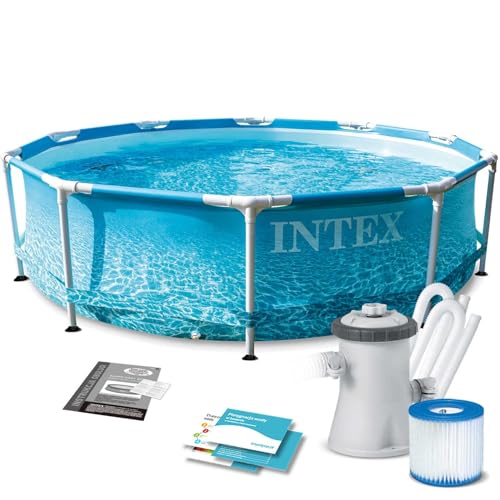 Intex 28208NP-PISCINA Beachside Frame D305 x 76 cm (C/Bomba Filtro)