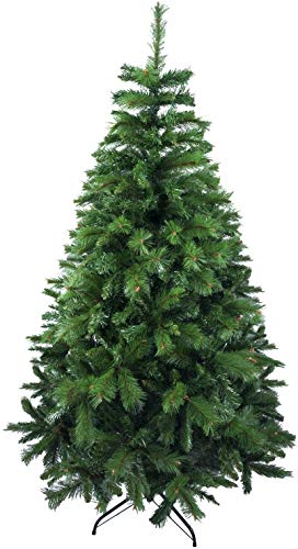 SOLAGUA NAVIDAD Árvore de Natal artificial, de pinho, com suporte metálico, 150-240 cm