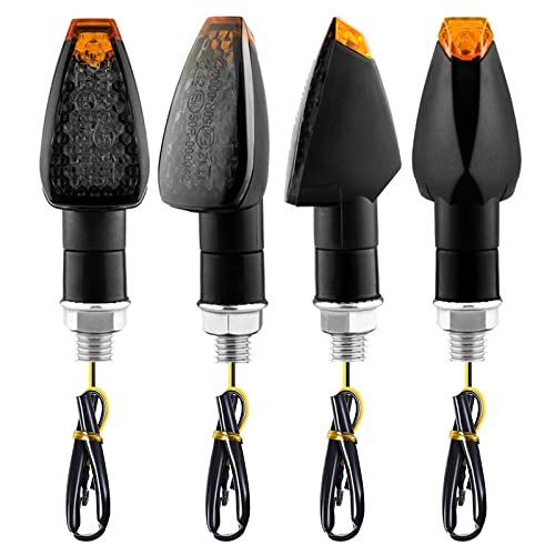 RUIZHI Intermitentes Moto homologados, luzes LED para motocicleta de 4 peças, E50 12 / 24 V para o dia e a noite