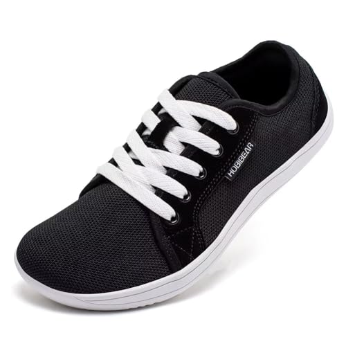 HOBIBEAR Unissexo calçado escalço minimalistas homens mulheres sapatilhas leves flexíveis para exteriores interiores leves e respiráveis
