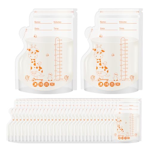 Aolso Sacos leite materno, 30 peças recipientes armazenamento leite materno, sacos para armazenar leite materno, sacos de armazenamento de leite materno, sacos de 250 ml congelar leite materno saco de