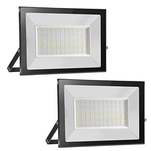 loyal 2 pacotes de 150 W Faretto LED da Esterno 15000 LM, super luminoso branco Freddo 6000 K Luce di Sicurezza, IP65 impermeável Proiettore farol, Fari LED Lâmpada per Garage Giardino Corridoio Piazza