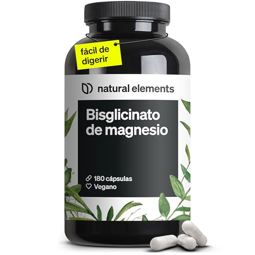 Glicinato de magnésio – 300 mg de magnésio elementar/dose diária: fornecimento para 2 meses com 180 cápsulas, magnésio quelado, seguro para o estômago, vegano, de alta dosagem
