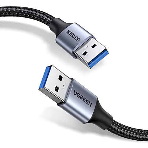 UGREEN Cabo USB 3.0 para tipo A macho conexão de alta velocidade 5 Gbps para computador, portátil, disco rígido SDD, base do frigorífico, DVD, webcam, câmaras, modems, 1 m