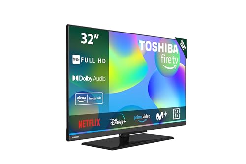 Toshiba 32LF3F63DAE Smart Fire TV de 32 polegadas (Full HD 1920 x 1080, HDR10, controlo de voz Alexa, Bluetooth, Airplay)