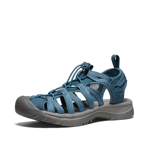 Keen Whisper W-Neutral Gray/Spicy Orange, sandálias mulher