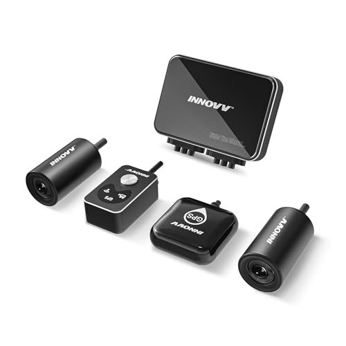 INNOVV K7 Dashcam frontal e traseira para motocicleta com gelo 2K + 2K @30FPS ou 1080P + 1080P @ 60 FPS, câmara de motocicleta, GPS, WiFi, modo de estacionamento 24h, deteção de acidentes, câmara