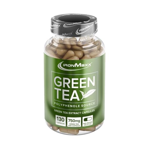 IronMaxx Extrato de chá verde, 130 cápsulas (1 pacote)