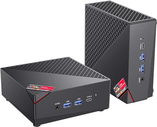 ACEMAGICIAN AM06PRO Mini PC, AMD Ryzen 7 5700U (8C/16T, até 4,3 GHz), mini computadores de mesa 32 GB RAM DDR4 512 GB M.2 2280 SSD, Ethernet dupla/WiFi 6, computador pequeno, PC de computador Empresas