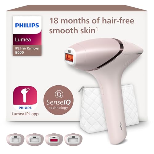 Philips Lumea série 9000, removedor de luz de pressão, IPL, pele macia em casa, com capa, acessórios para o corpo, rosto, biquíni e axilas, sem cabo, alternativa à remoção a laser. BRI957/00