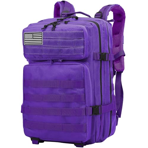 Delgeo Mochila tática 25 L/45 L militar, grande capacidade mochila, dobrável impermeável mochila para montanhismo, caminhadas, campismo e viagens