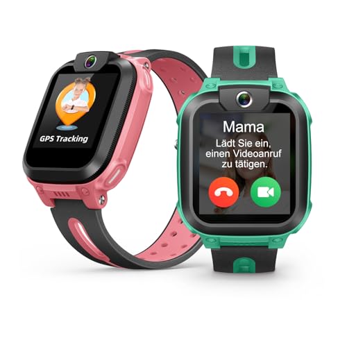 imoo Z1 Relógio inteligente para crianças, relógio inteligente para meninas com telemóvel, Smartwatch crianças com vídeo de longa duração e chamada telefónica, IPX8 resistente à água (Z1, Green)