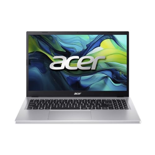 Acer Aspire Go 15 AG15-42P, Computador portátil Full HD de 15,6" (AMD Ryzen 7 5825U, 32 GB RAM, 512 GB SSD, AMD Radeon Graphics, Windows 11 Home), cor prateada, teclado QWERTY espanhol