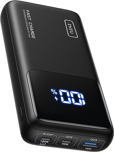 INIU Power Bank, bateria externa de 25000 mAh de 100 W de carregamento rápido, bateria portátil USB C in & out (Phone e portátil) para MacBook iPad Steam Deck iPhone 15 14 13 12 Pro MAX Mini Plus