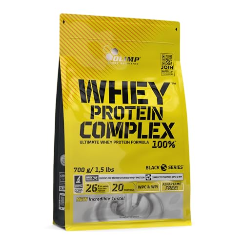 OLIMP SPORT NUTRTION Proteína Whey Protein 100% complex com sabor morango - (700 g)