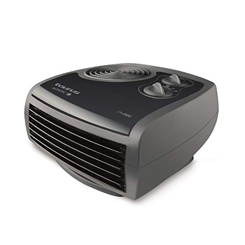 Taurus CA2400 - aquecedor de 2400 W, 2 potências de calor, ventilador de ar frio, termostato regulável, compacto. Cinzento.