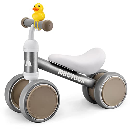 MHCYLION Bicicleta sem pedais para crianças a partir de 1 ano de equilíbrio, brinquedos bebés de 1 ano, bicicleta bebé com 4 rodas para bebés de 10 a 24 meses, bicicleta para meninos e meninas como