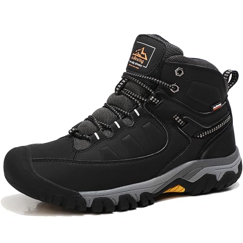 AX BOXING Botas homem inverno forradas quentes sapatilhas Trekking antiderrapantes botas caminhadas tamanho 41-46 UE