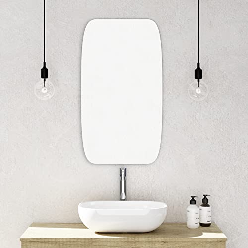 Baikal Espelho de casa de banho, várias formas e medidas disponíveis. Opção com e sem LED. Estilos que se adaptam à casa de banho ou a qualquer divisão de casa. 45 Espelho oval