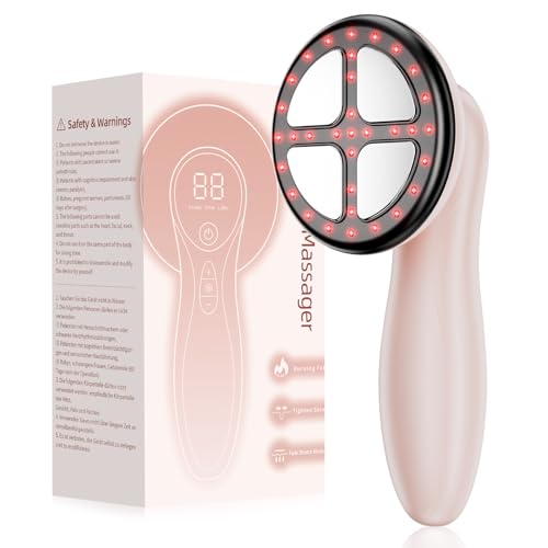 Massajador anti-celulite profissional, massajador elétrico portátil para barriga, cintura, braços, pernas, glúteos (ouro rosa)