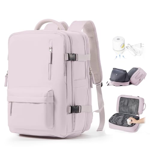 SZLX Mochila a vácuo com bomba mochila viagem cabine avião 40 x 20 x 25 mulher Ryanair bagagem de mão 40 x 30 x 20 Ryanair malas de viagem 45 x 36 x 20 Easyjet mala portátil 14 polegadas homem com