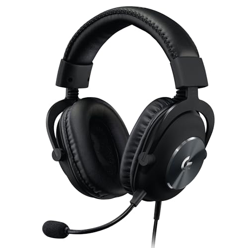 Logitech G Pro X SE, auriculares com microfone e cabo para jogar: microfone removível, DTS Headphone: X 7.1, DAC USB incluído, para PC, Xbox One, Xbox Series X|S, PS5, PS4 - preto