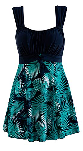 Wantdo Fato de banho de uma peça para mulher design redutor ideal para natação opção de tanquíni tamanhos fato de banho mulher natação