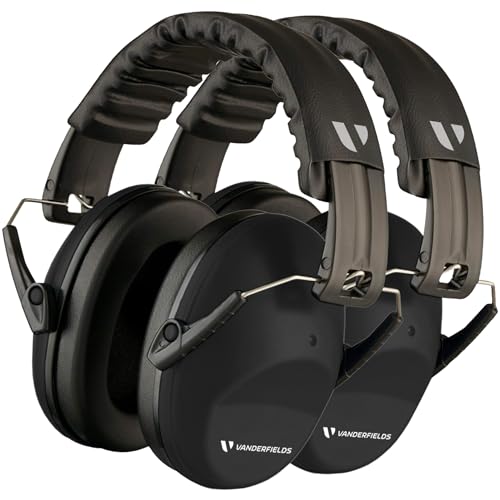 Vanderfields Capacetes anti-ruído para adultos 26dB | Capacetes de cancelamento de ruído, capacetes insonorizados para estudar, auriculares com isolamento de ruído, para estúdio, trabalho, construção