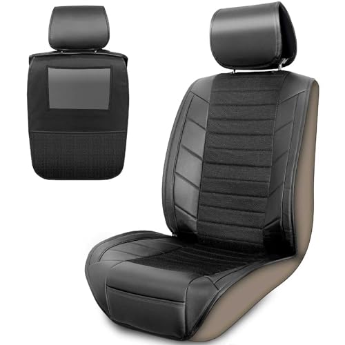 Upgrade4cars Capa de assento de carro e organizador para assento traseiro | protetor de tablet para crianças | acessórios para carro interior