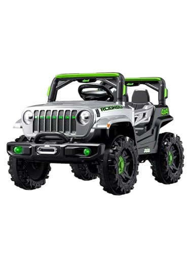 Carro todo-o-terreno elétrico para crianças de 1 a 3 anos. Veículo remoto 4 x 4. Carro infantil com APP com controlo e pedal, 2 marchas, 5 km/h. Carregador incluído, bateria de 12 V, Bluetooth.