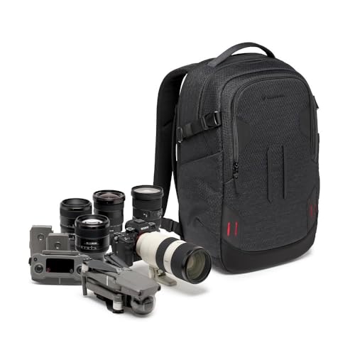 Manfrotto Pro Light Backloader S, mochila profissional para câmara, acesso superior e traseiro, duplo encaixe para o tripé, mochila acolchoada com divisores intercambiáveis, cor preta
