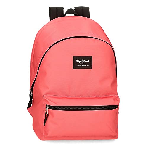 Pepe Jeans Aris Mochila para portátil compartimento duplo portátil 15,6 polegadas 31 x 44 x 17,5 cm mochila escolar poliéster by Joumma Bags, Coral, Mochila