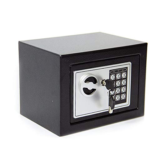 CDC DlGl 6,6 Lâmina forte lgnifuga anti-roubo eletrónico com 2 chaves, caixa forte recarregável digital para casa / escritório caixa de segurança para objetos de valor como dinheiro armas em dinheiro