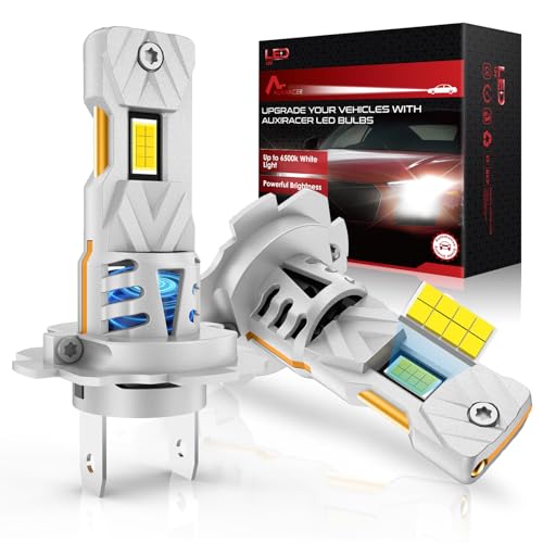 H7 Lâmpadas LED, brilhantes brancas frias lâmpadas farol LED H7, 120 W 30000LM 6500K branco 12 V, tamanho mini 1:1 Plug and Play, 2 peças