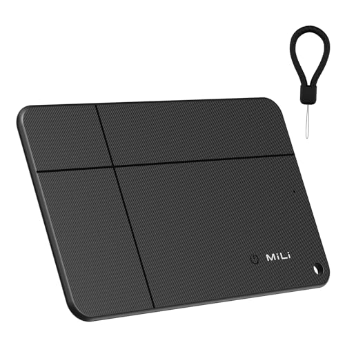 MiLi MiCard Rastreador para Android, etiqueta de rastreamento inteligente recarregável sem fios com cartão de visita digital NFC, apenas com encontrar o meu dispositivo (Android), para carteira