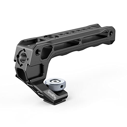 SMALLRIG Top Handle(versão Lite) com adaptador de Cold Shoe para Cage de câmara, cabo superior com 5 sapatos embutidos, apenas 129 g - 3764