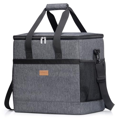 Lifewit Geladeira portátil 40 l, bolsa térmica grande, Cooler Bag dobrável, bolsa de frigorífico porta-alimentos para homem, mulher de criança, porta-alimentos para praia, piquenique, camping