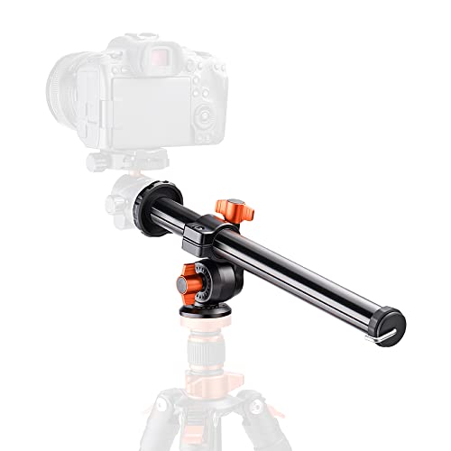 K&F Concept Tripé câmara coluna central suporte externo braço de extensão de coluna central (30 cm de comprimento, capacidade de carga de 5 kg) para estudo ao ar livre macro tiro