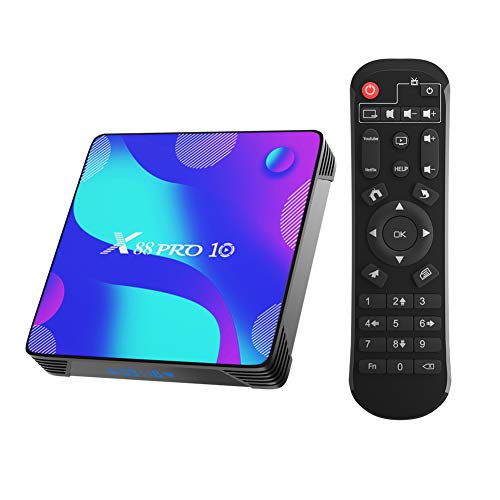 Android 11 TV Box, Turewell 2 GB RAM 16 GB ROM RK3318 Quad-Core 64bit Cortex-A53 Support 2.4/5.0 GHz Dual-Band WiFi BT4.0 3D 4K 1080P H.265 10/10/10 M Em thernet HD2. 0 Smart TV Box