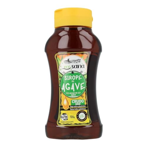 ECOSANA SIROPE DE AGAVE CRUDO CERTIFICADO BIO by DRASANVI - Adoçante natural com baixo índice fluorescêmico, vegano, sem glúten, 500 ml