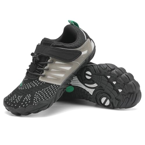 SAGUARO Barefoot Sapatilhas minimalistas confortáveis sapatilhas de Trail Running para meninos e meninas, Gr.24-36