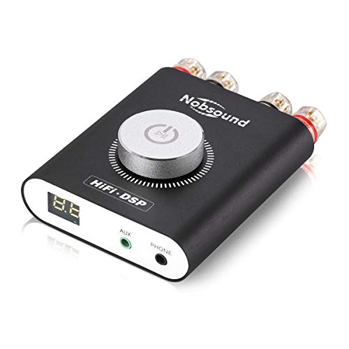 Nobsound NS-20G Amplificador de áudio (200 W, mini amplificador de potência digital com Bluetooth 5.0, para estéreo HiFi