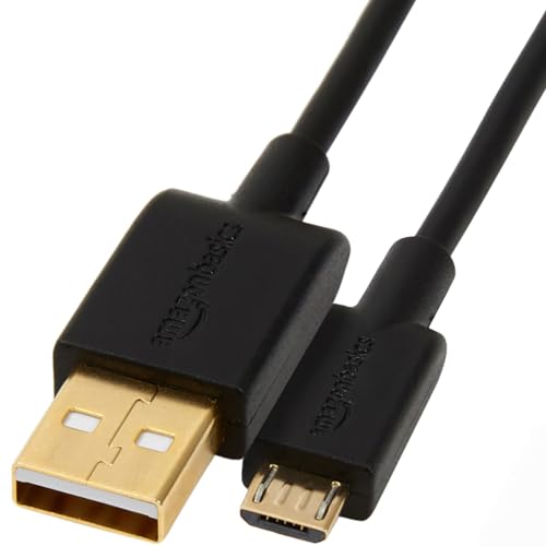 Amazon Basics Cabo USB-A 2.0 macho para micro USB para impressora (embalagem de 1), 3 m, preto