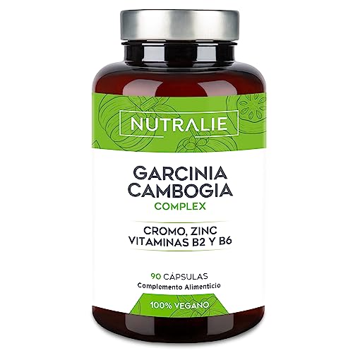 Garcinia Cambogia extra forte - 2000 mg 60% HCA - 90 cápsulas, eficaz potente rápido, crómio zinco B2 B6 - para mulher e homem - 90 cápsulas Nutralie