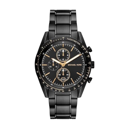 Michael Kors Reloj Warren para Hombre, Movimiento cronógrafo de Cuarzo con Correa de Acero Inoxidable