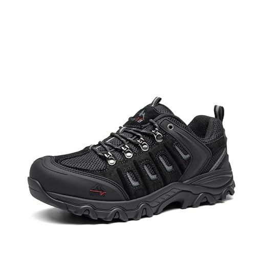 NORTIV 8 Sapatos para homem e verão Trekking respiráveis sapatos com ponta protetora sapatos de caminhada antiderrapantes