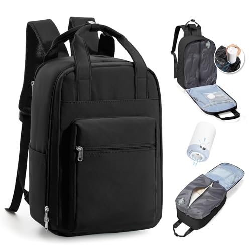 BJLFS Mochila viagem cabine avião 40 x 30 x 20 Ryanair Wizzair bagagem de mão 40 x 20 x 25 voling com sistema de vácuo mochila de viagem portátil impermeável para homem e mulher com sistema de