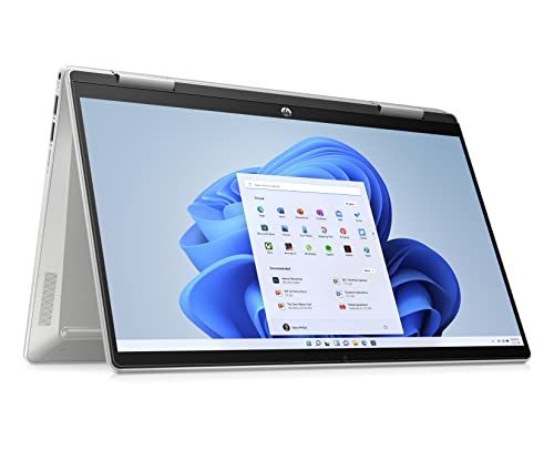 HP Pavilion x360 14-ek1016ns Computador portátil Full HD de 14" (Intel Core i5-1335U, 8 GB RAM, 512 GB SSD, Intel Iris Xe Graphics, Windows 11 Home) Silver - teclado QWERTY espanhol