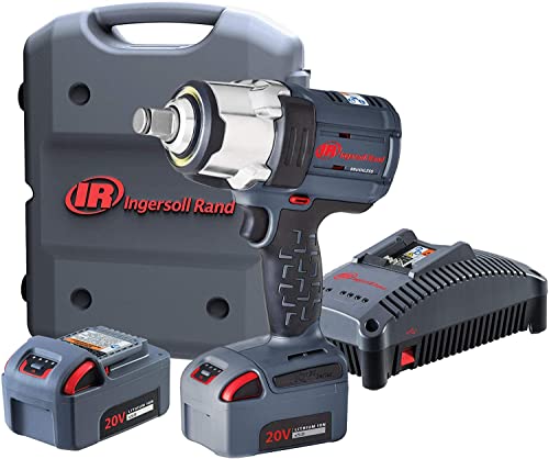 Ingersoll-Rand W7172-K22B-EU Chave de impacto sem fios 3/4" 20V W7172 de alta potência compacta com 2 baterias Li-Ion kit de carregador e pasta