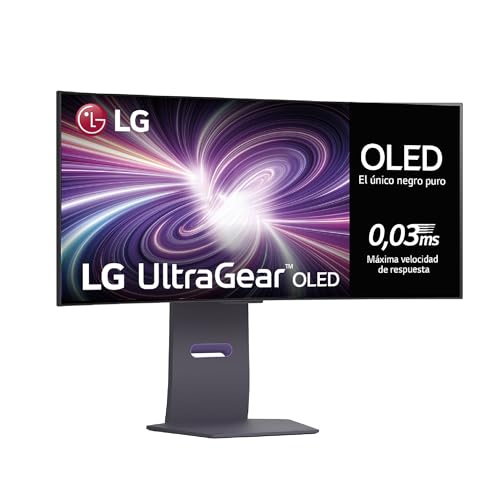 LG 39GS95QE-B Monitor OLED Gaming ultragear, 39", curvo, WQHD, 240 Hz, 0,03 ms, curva ideal, escolha profissional, tecnologia MLA +, 21:9, preto